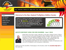 Tablet Screenshot of firefighters.org.nz